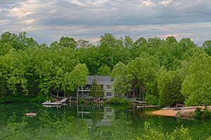 Charlottesville Virginia lake front home for sale 